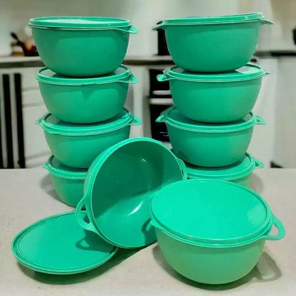 Conjunto kit 7 potes bowls marmita e mantimento para cozinha decoração vasilhas tapoer e organizaçao