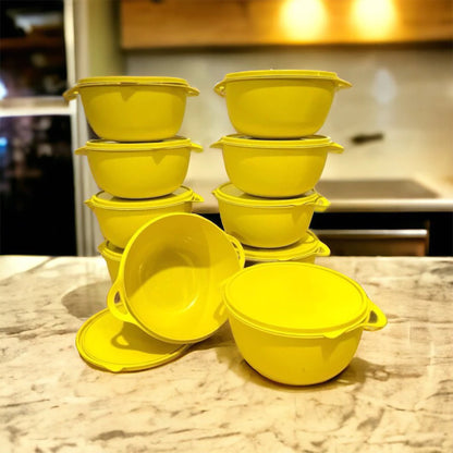 Conjunto kit 7 potes bowls marmita e mantimento para cozinha decoração vasilhas tapoer e organizaçao