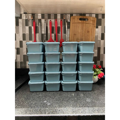 kit 20 potes organizador para cozinha armazenador de alimentos