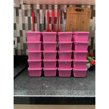 kit 20 potes organizador para cozinha armazenador de alimentos