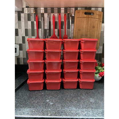 kit 20 potes organizador para cozinha armazenador de alimentos