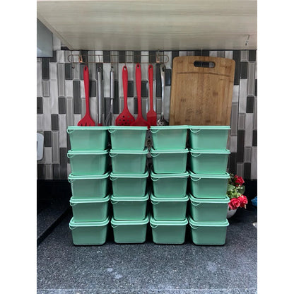 kit 20 potes organizador para cozinha armazenador de alimentos