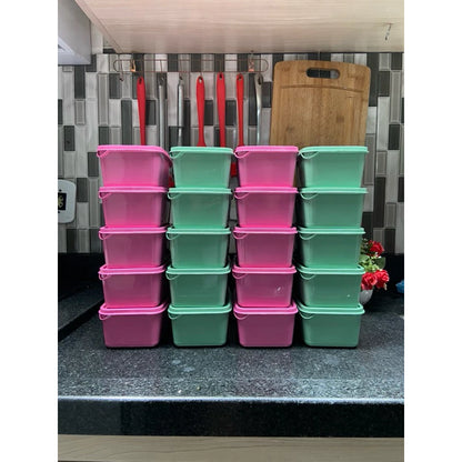 kit 20 potes organizador para cozinha armazenador de alimentos
