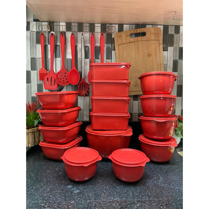 Kit 15 Potes Herméticos para Alimentos | Vários Tamanhos | Organização de Cozinha
